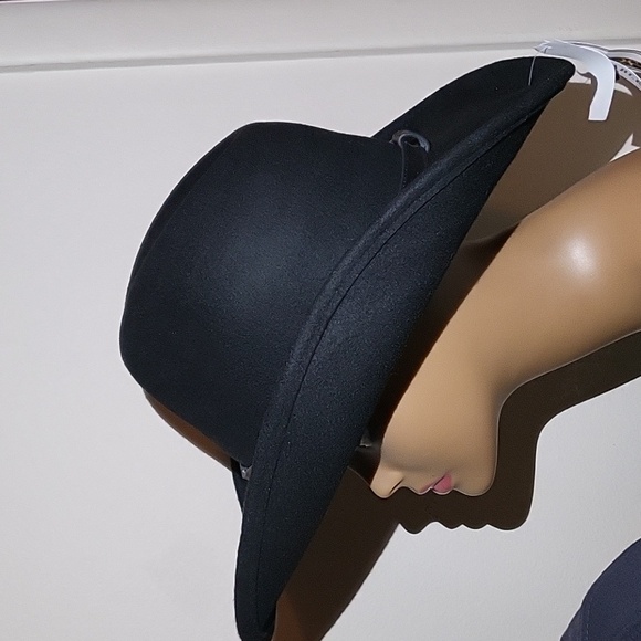 NWT Scala Hand Made 100% Wool Felt Shapeable Black OSFM Adult Unisex Cowboy Hat - Picture 4 of 7